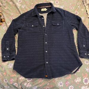 The normal brand textured knit button up size large